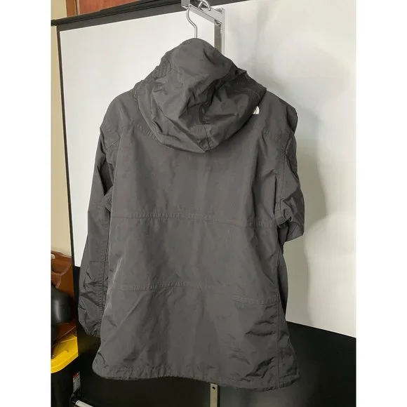 The North Face Jacket Women XL Black Plaid Inside Full Zip Coat Jacket